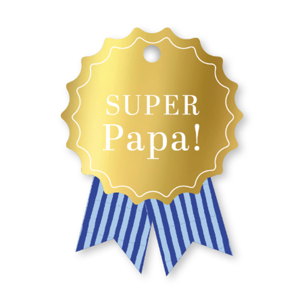 Cadeaulabel 'Super papa!'