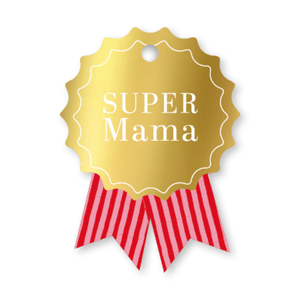 Cadeaulabel 'Super mama!'
