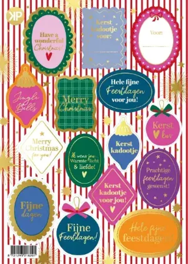 Stickervel 'Shiny Christmas'