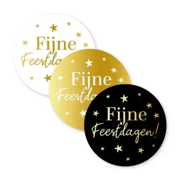 Cadeaustickers Fijne feestdagen!