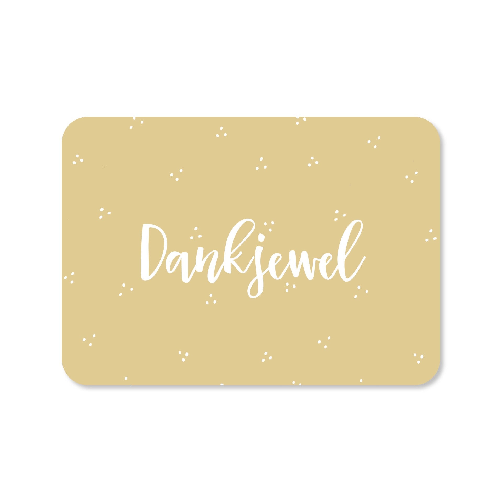 Kaart A6 enkel 'dank je wel' groen