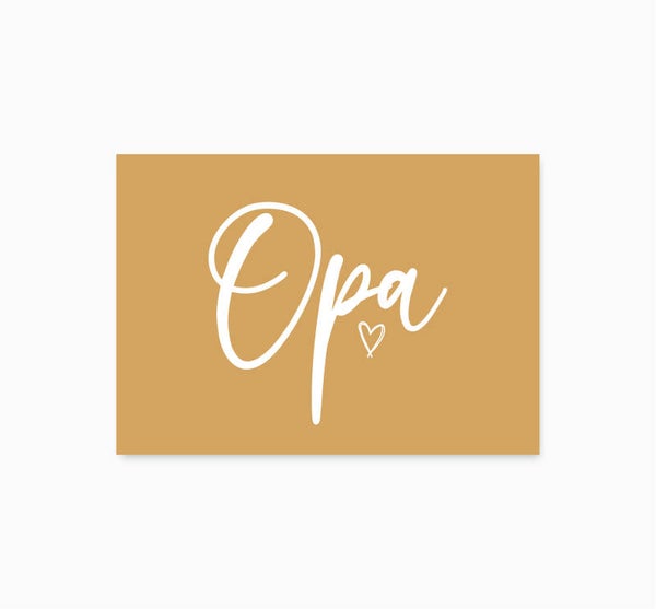 Kaart A6 enkel 'Opa'