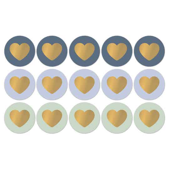 Cadeaustickers Lovely Hearts
