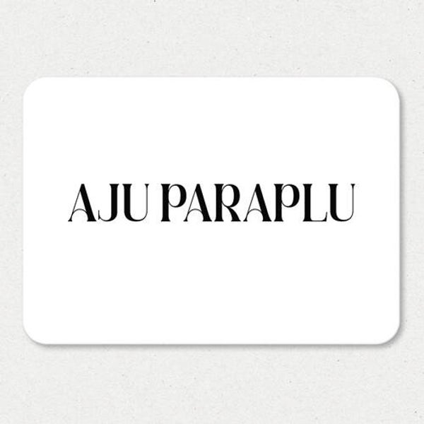 Kaart A6 enkel 'Aju Paraplu'