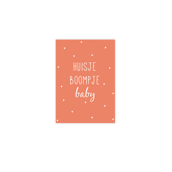 Kaart A6 'Huisje boompje baby'