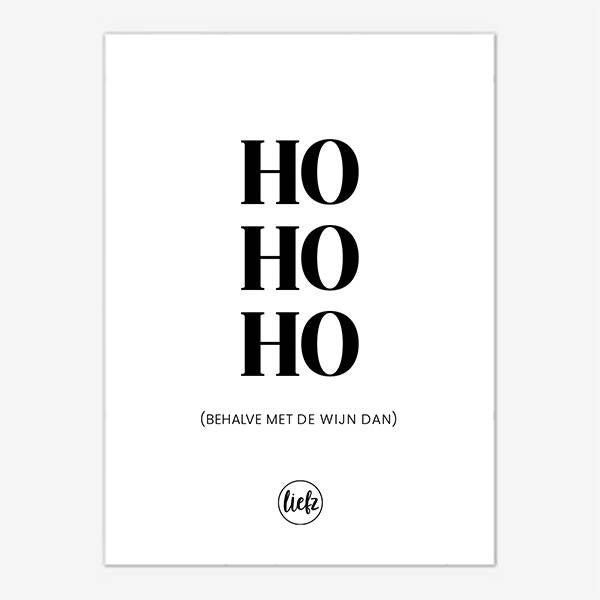 Flesetiket 'ho ho ho'