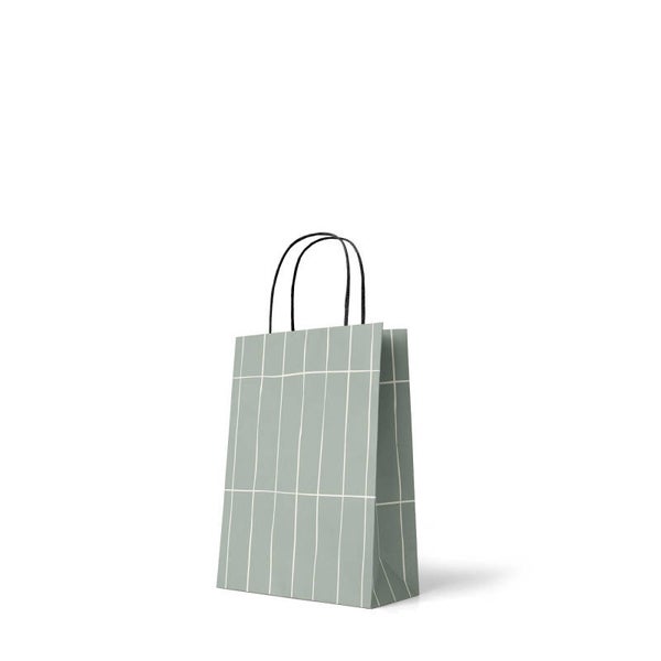 Cadeautasje Slim Tiles petrol/wit S