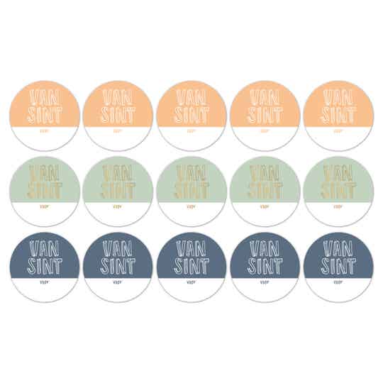 Cadeaustickers Sint