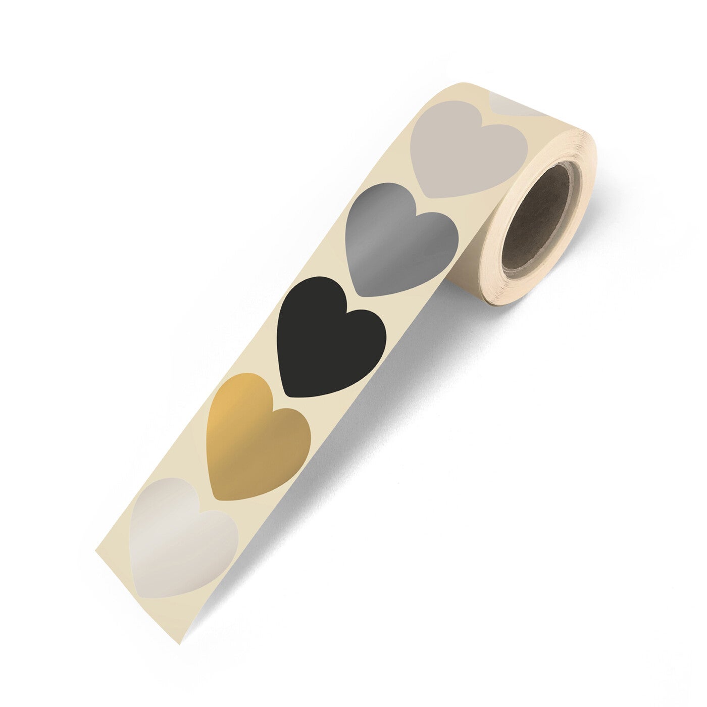 Cadeaustickers Mini Hartjes chique