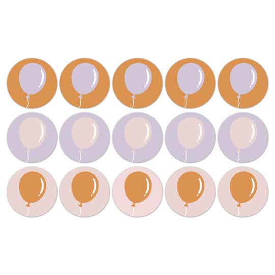 Cadeaustickers Balloons