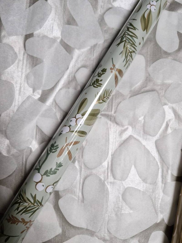Cadeaupapier Let's decorate groen