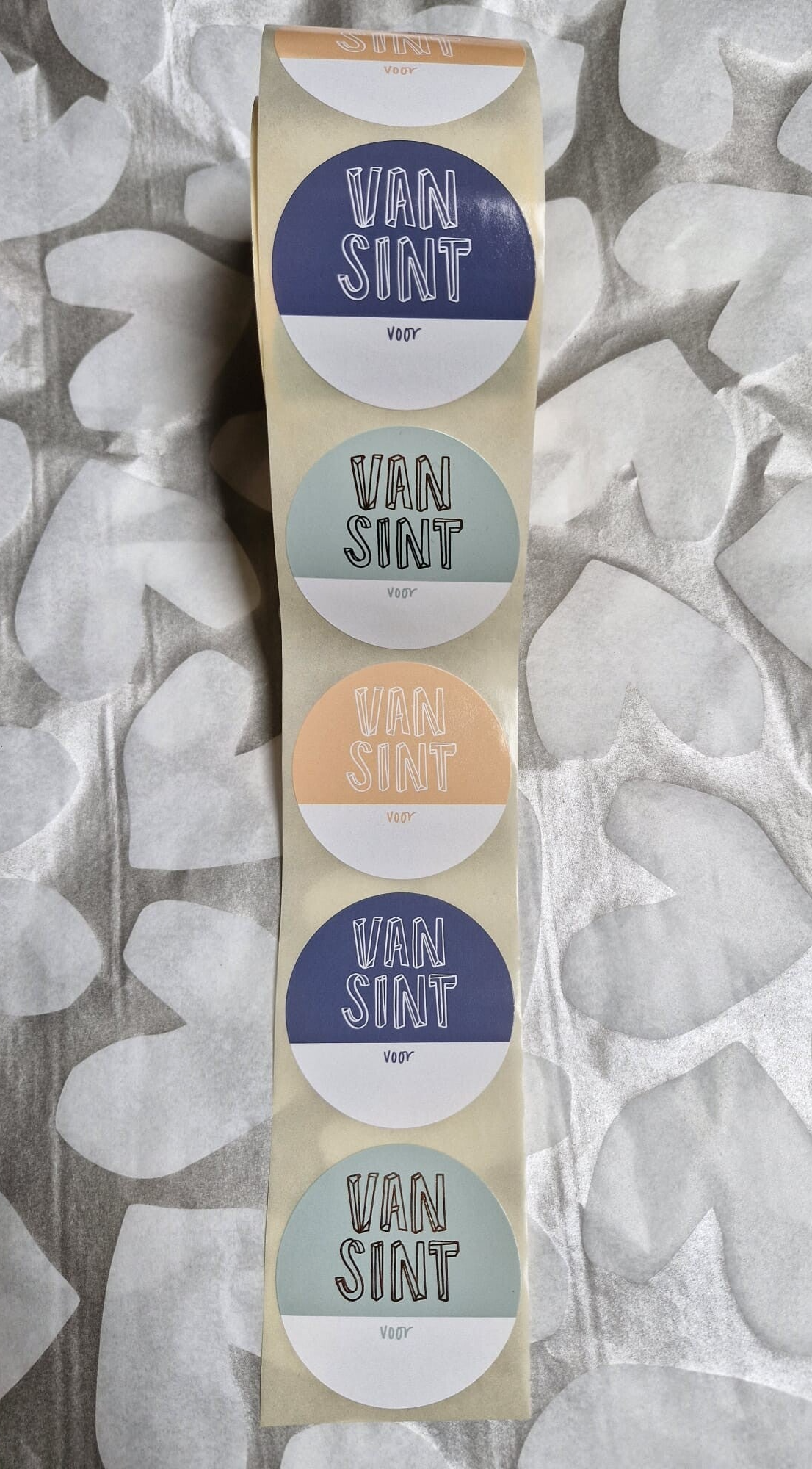 Cadeaustickers Van Sint