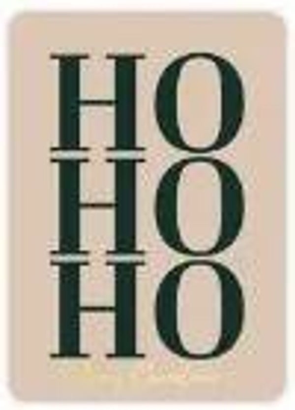 Kaart A6 enkel 'Hohoho' groen