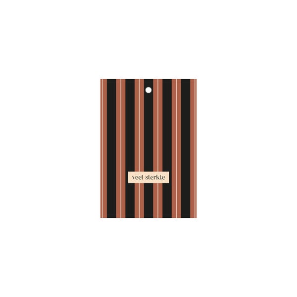Cadeaulabel 'veel sterkte'