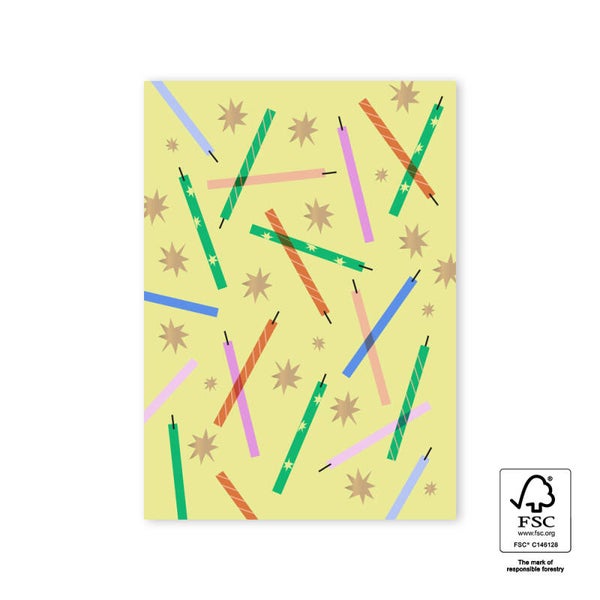 Kaart A6 enkel 'Candels'