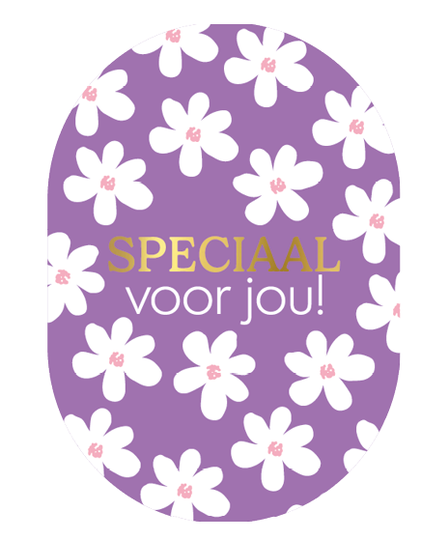 Kaart ovaal 'Speciaal voor jou!'