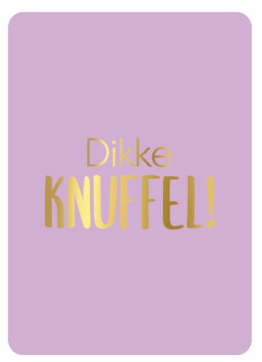 Kaart A6 enkel 'Dikke knuffel!