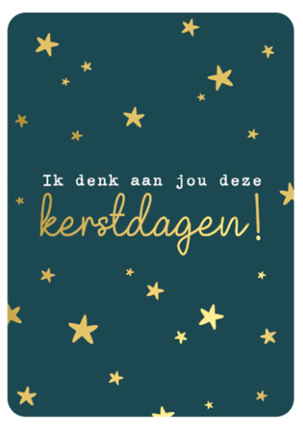 Kaart A6 enkel 'Ik denk aan je'