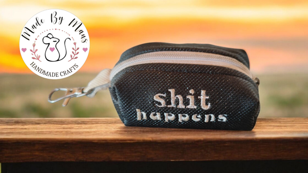 Kotbeutel-Tasche "Shit Happens" INDIVIDUALISIERBAR