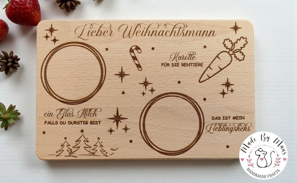 Individuell graviertes Frühstücksbrettchen