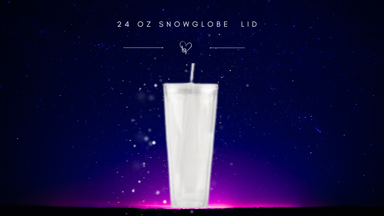 24 oz snowglobe tumbler