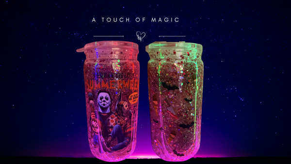 16oz Glitter Snowglobe ( Summerween )