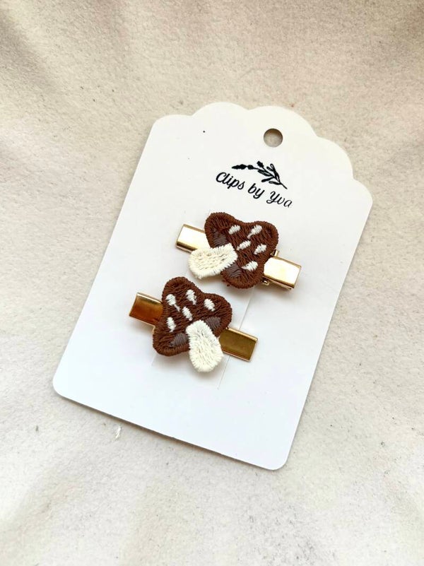3cm alligatorknipjes paddestoel