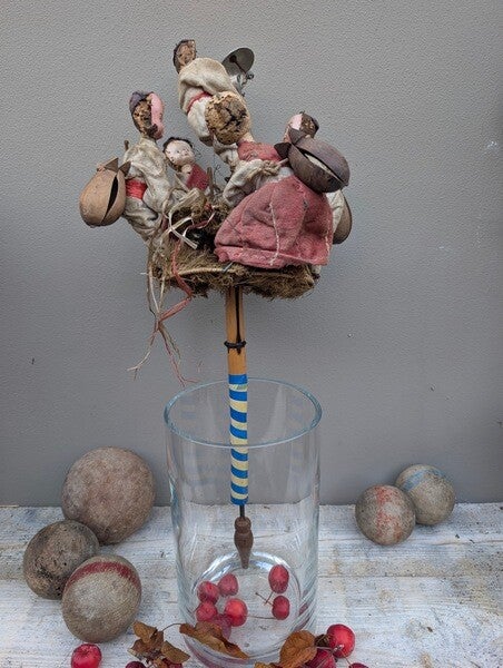 Stokpop met 5 poppen