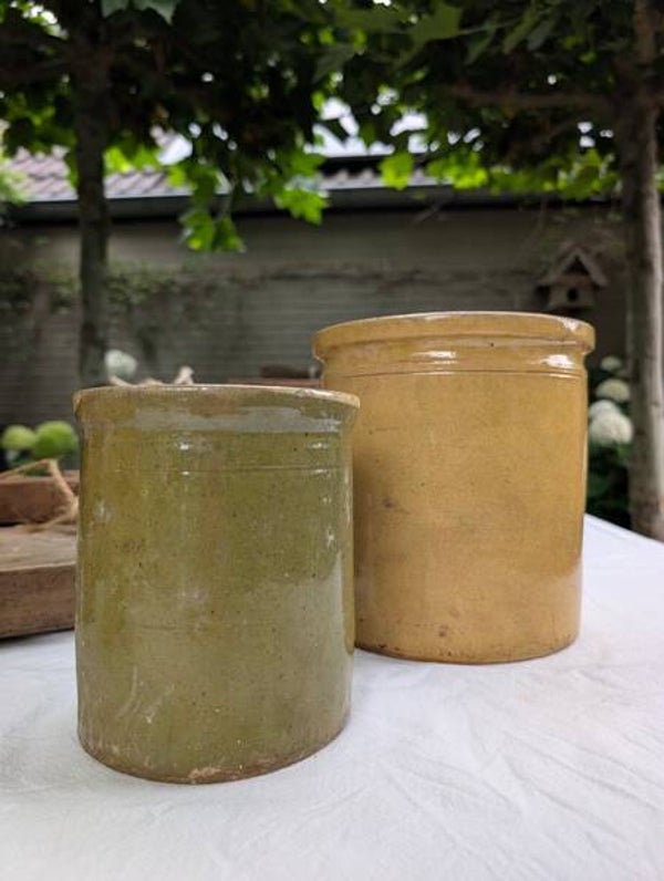 Antieke Franse jampot (confitpotje)