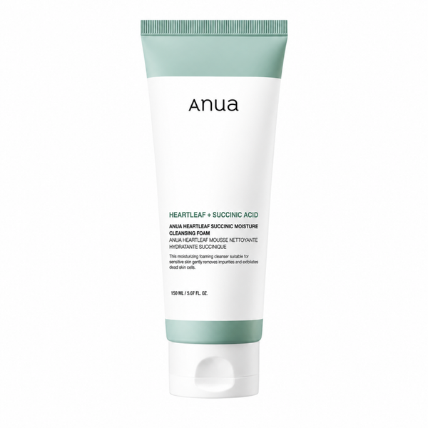 Anua – Mousse nettoyante hydratante succinct Heartleaf, 150 ml