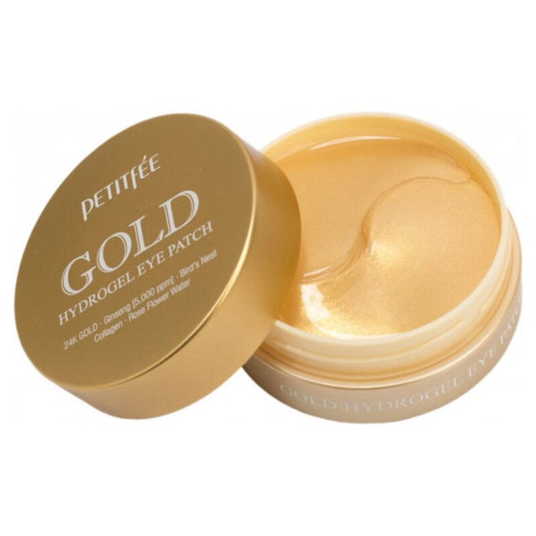 Petitfee – Patchs oculaires hydrogel dorés, 60 pièces