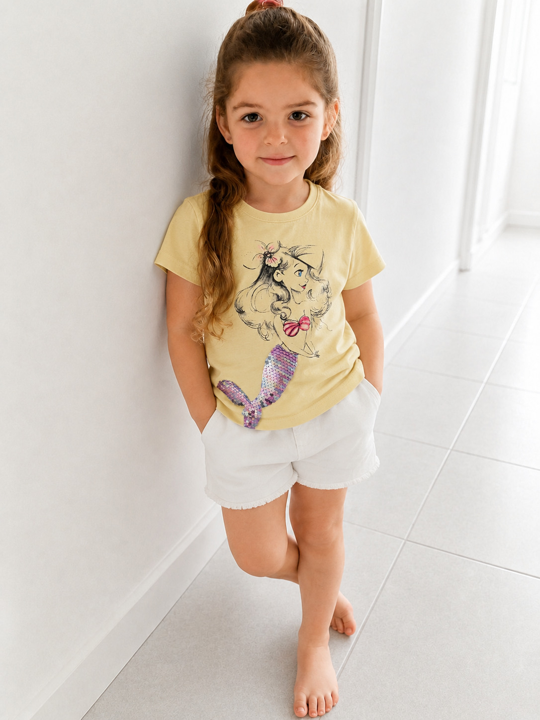 Meisjes t-shirt zeemeermin | 2-12 jaar 🤍