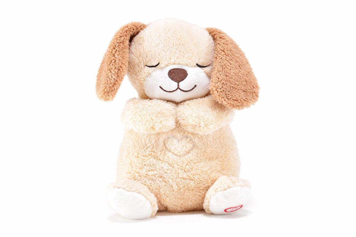 Ademende knuffel "hond"
