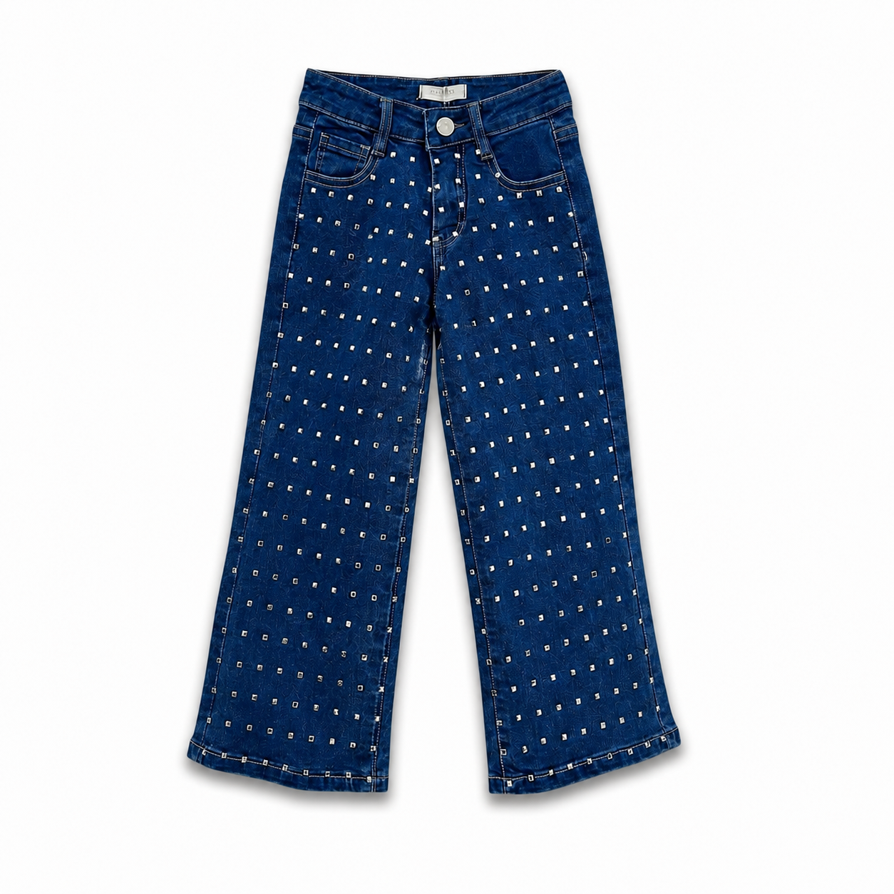 Meisjes jeansbroek met strass steentjes | 4-14 jaar 🤍