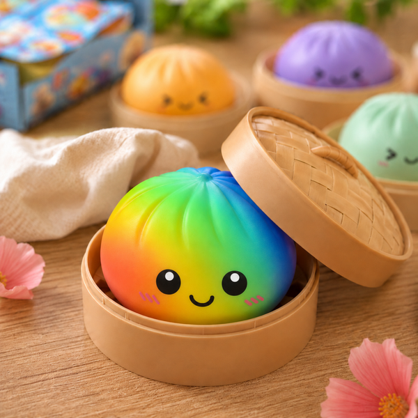 Dumpling regenboog squishy – SUGAR EDITION