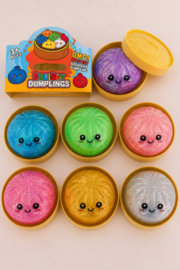 Dumpling surprise glitter squishy - ORBIE EDITION