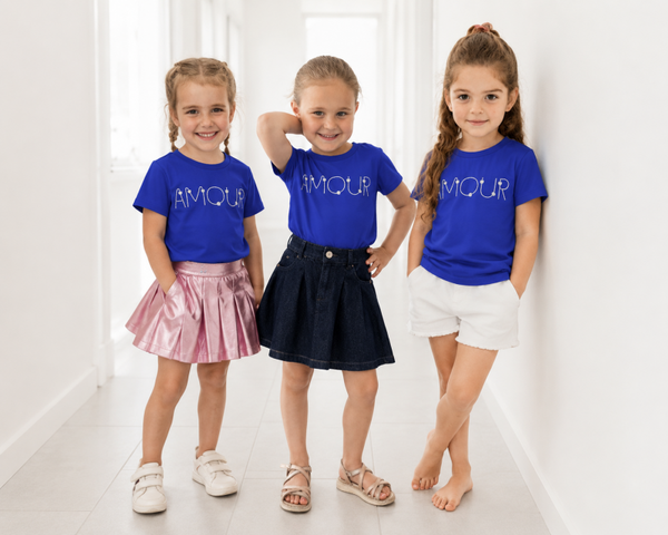 Trendy meisjes T-shirt met amour | 4-14 jaar 🤍