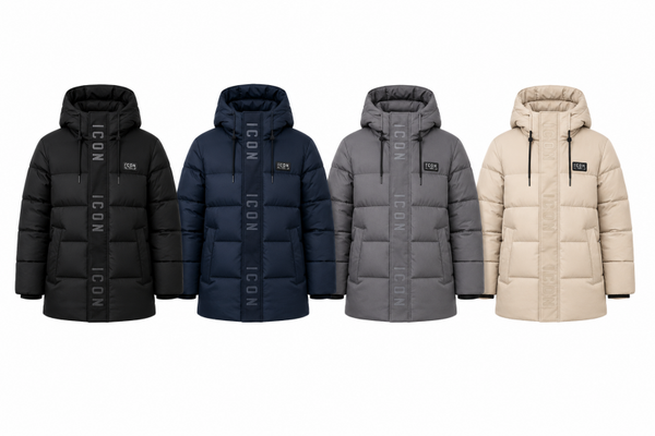Trendy gewatteerde winterjas met kap – jongens ✨
