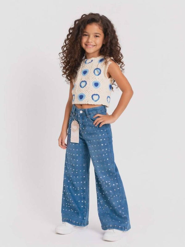 Mouwloze boho top – meisjes 🤍