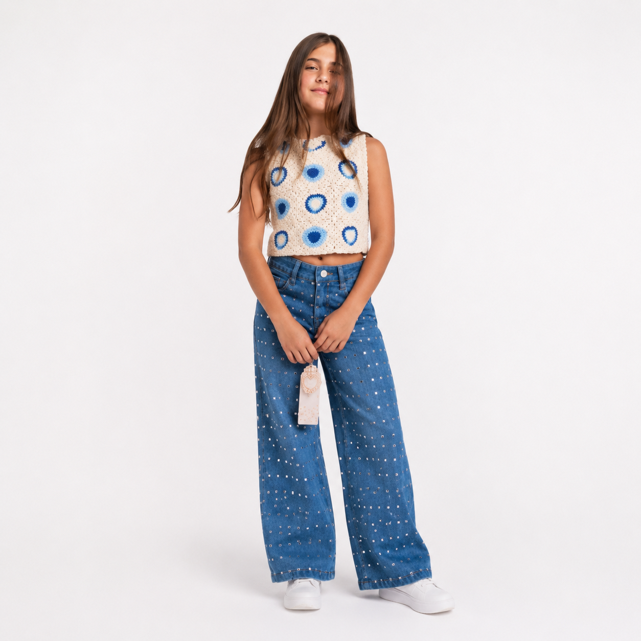Mouwloze boho top voor meisjes | 4-14 jaar 🤍