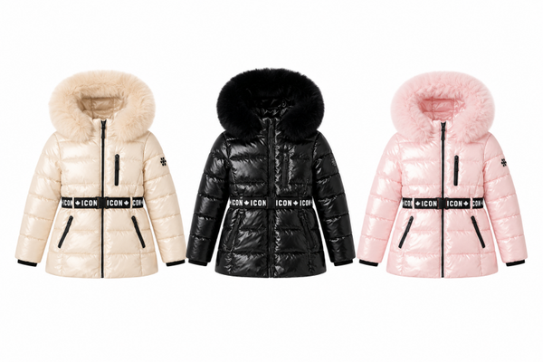Trendy gewatteerde winterjas met kap | 4-14 jaar 🤍