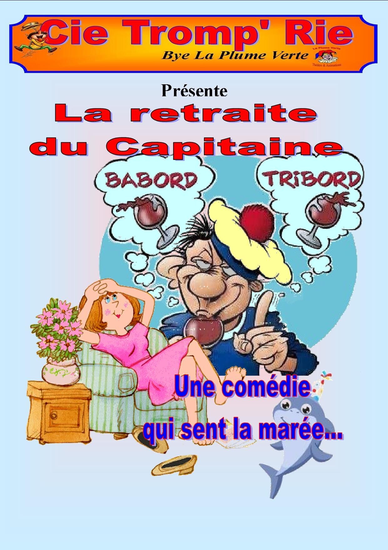 Affiche pièce "la retraite du capitaine"