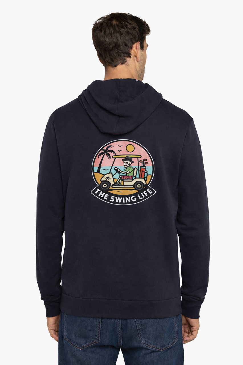 Sunset Sueded French Terry Pullover Hoodie