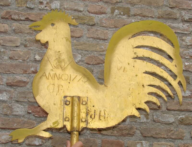 De haan op de toren van de Hervormde Kerk Stad aan 't Haringvliet