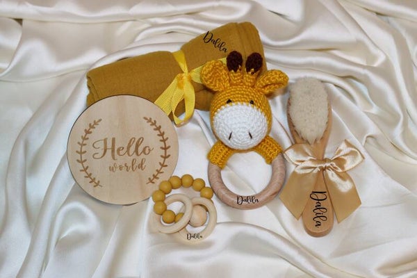 Baby Geschenkset Giraffe