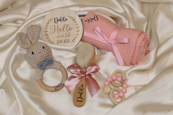 Baby Geschenkset Bunnyrosa