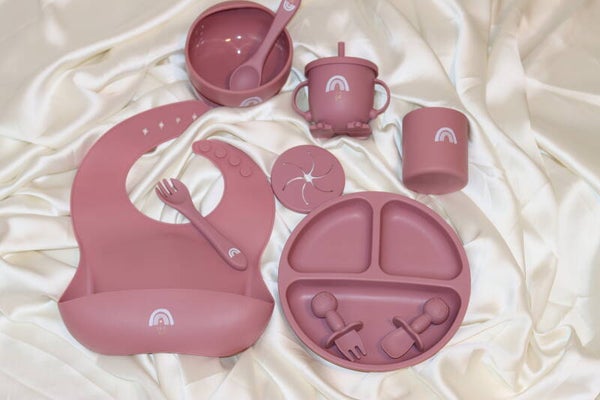 Baby Geschirr-Set Rosa