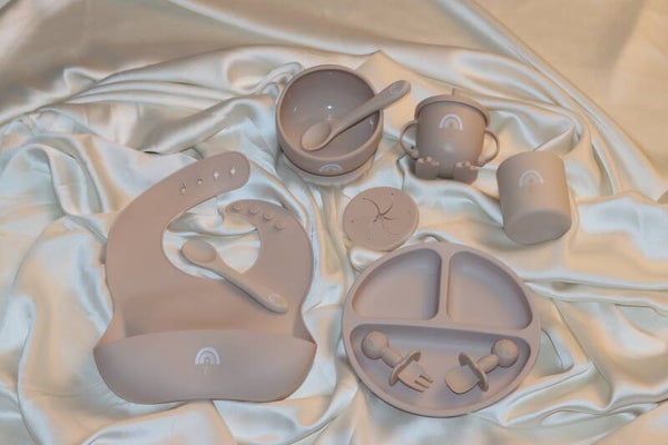 Baby Geschirr-Set Beige