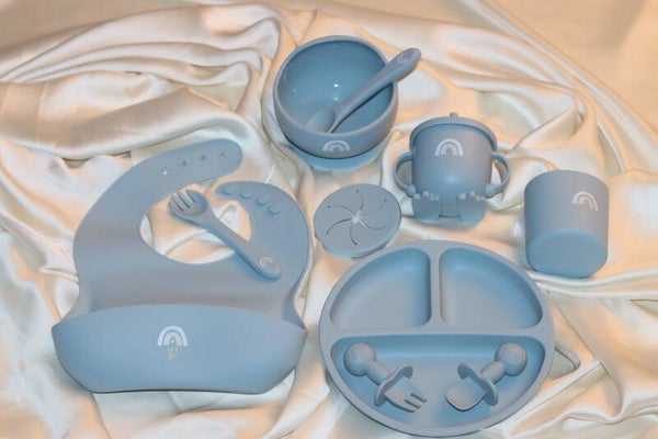 Baby Geschirr-Set Babyblau