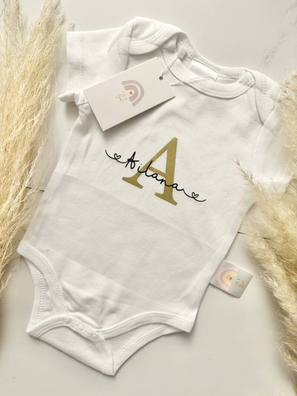 Personalisierter Babybody mit Name